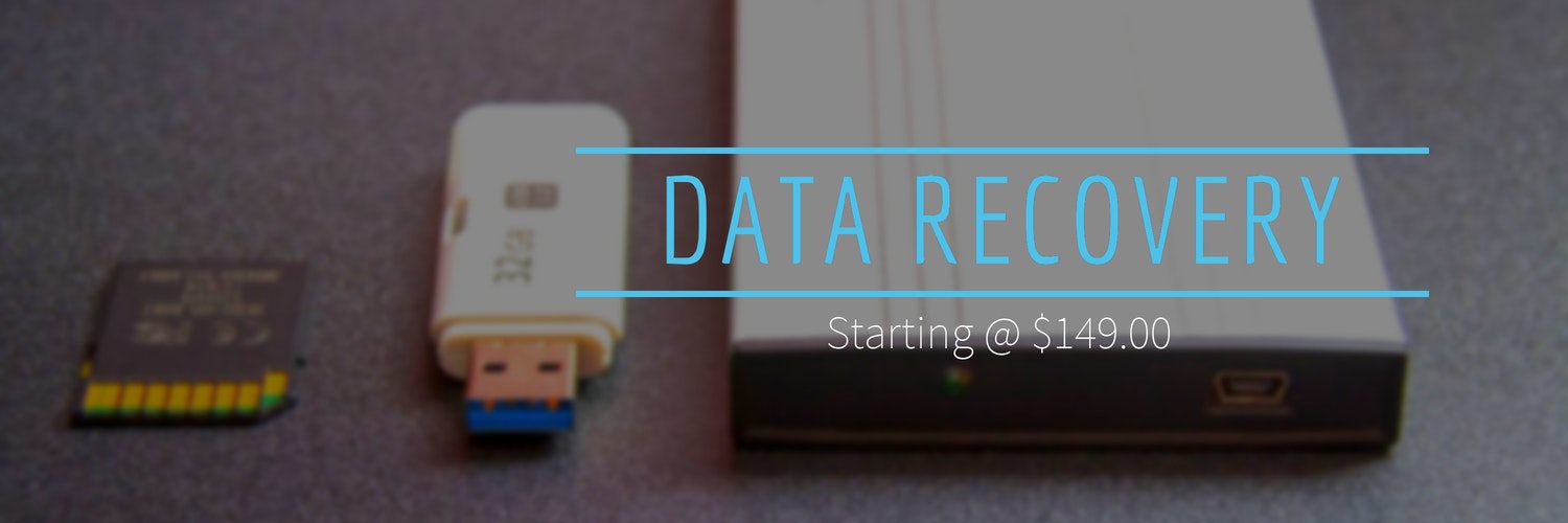 Data Recovery Banner with pricing details